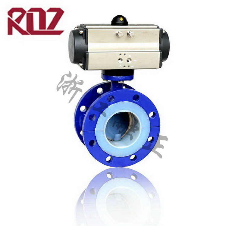 襯氟法蘭氣動蝶閥